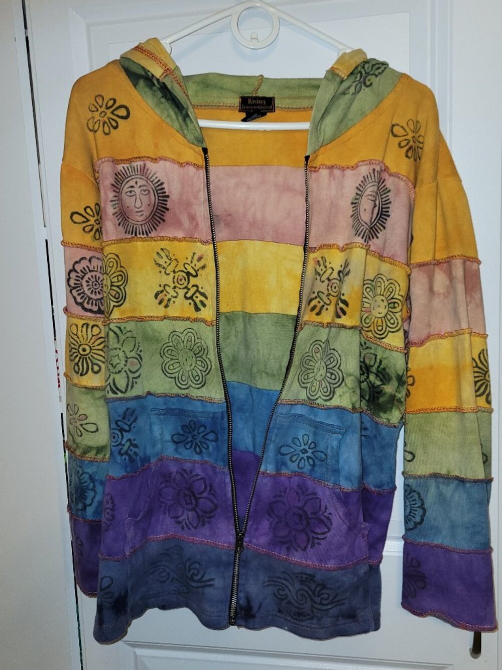 Rising International Tie Die Hooded Jacket XLG
